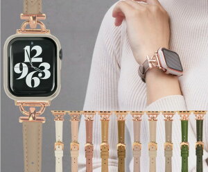 【新色追加】 アップルウォッチ バンド レザー くすみカラー スリム 本革 革 替え ベルト 幅 17mm レディース apple watch series SE 10 7 6 5 4 3 2 1 38mm 40mm 41mm 42mm 細い 細みえ 上品 高見え 華奢 applewatch