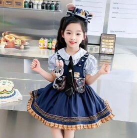超人気☆ ハロウィンコスプレジュディウサギ警官女の子誕生日スカートロリータポンポンスカート夏の新作プリンセススカートハロウィン衣装ジュディウサギ