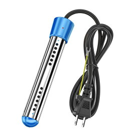 電気給湯器 浸水型 風呂 湯沸かし 電気 湯沸かしヒーター プール 風呂 湯沸かし ポータブル給湯器 温度70°自動電源オフ 110V 1500W サーモスタット お風呂 給湯器 バスタブ フットバス 多機能 便利 お湯 浴槽用 家庭 アウトドア 学校