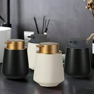 ソープディスペンサー セラミック ハンドソープ 大容量 高級感 上品 詰め替えやすい 清潔 石鹸 キッチン 洗面所(T)