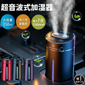 加湿器小型車載用加湿器 卓上 超音波加湿器 大容量 300ml 超音波 卓上加湿器 超音波 空焚き防止 かわいい 静音設計 乾燥対策 コンパクト 簡単お手入れ 静音 小型 3つのモード　USB給電式 おしゃれ