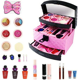 コスメセット 子供メイクセット メイクボックス ままごと 化粧品おもちゃ 子供おもちゃ人気 女の子 知育玩具 お誕生日プレゼント プラスチック 女の子 小さい化粧台 ごっこ遊び メイクアップおもちゃ 化粧品おもちゃセット 女の子 プレゼント 23点セット