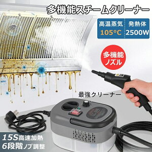 2025新品 スチームクリーナー ハンディ リンサー 小型 カーペットクリーナー 大容量 1L 高温 高圧 消毒剤対応 蒸気洗浄機 6段階調整 105℃ 消毒 除菌 ダニ駆除 軽量 コンパクト 家庭用 掃除機 台