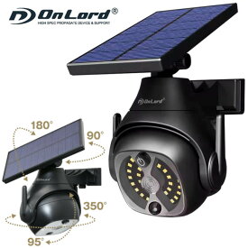 センサーライト 屋外 ソーラーライト 防犯ライト 防水 人感センサー LED 光秀 OL-340B PTZ 防犯カメラ型 ダミーカメラ オンロード(OnLord)
