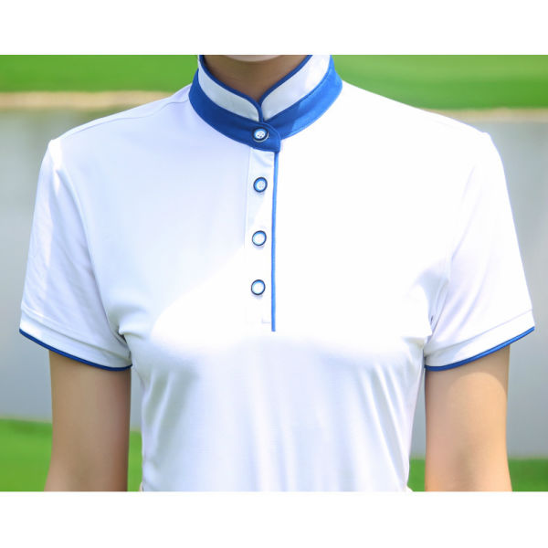 ゴルフウェア レディース ゴルフシャツ ポロシャツ 無地 ＢＬＵＥ 青 ブルー 白 ホワイト 赤 レッド おしゃれ M L XL | アルバ・コリス