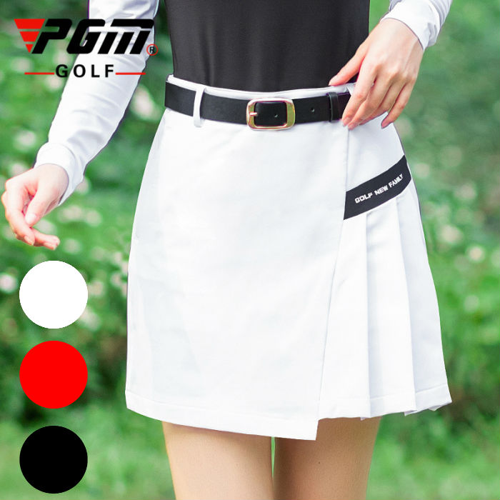 レディース ゴルフスカート ゴルフウェア スカート 無地 ホワイト レッド ブラック 白 赤 おしゃれ 在庫一掃売り切りセール 可愛い シンプル 低価格 Ｍ Ｌ 黒 綺麗 XL