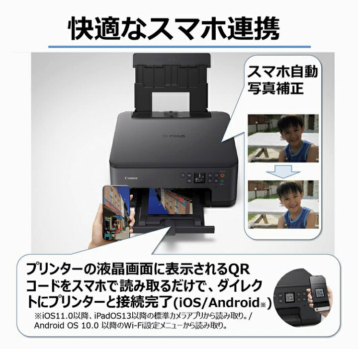 楽天市場 当日配送 キャノン プリンター Ts7530 Canon プリンター 複合機 ブラック ホワイト ブルー コピー機 インクジェット複合機 5色独立インク スマホプリント プリンター おすすめ 家庭用 Albashop