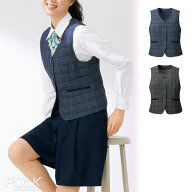 【特価】 事務服 ベスト FV36473 フォーク ホームクリーニング 洗える 洗濯 リクルート 女子制服 ネイビ…