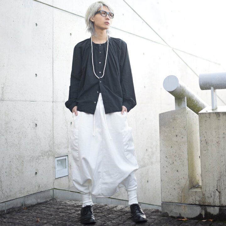 楽天市場】【albino】異素材ポケット付きスーパールーズサルエルパンツ 
