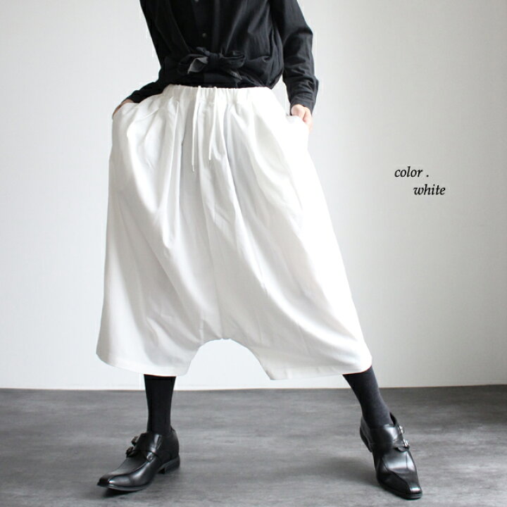 楽天市場】【albino】モモンガ型プリーツデザインサルエルパンツ 
