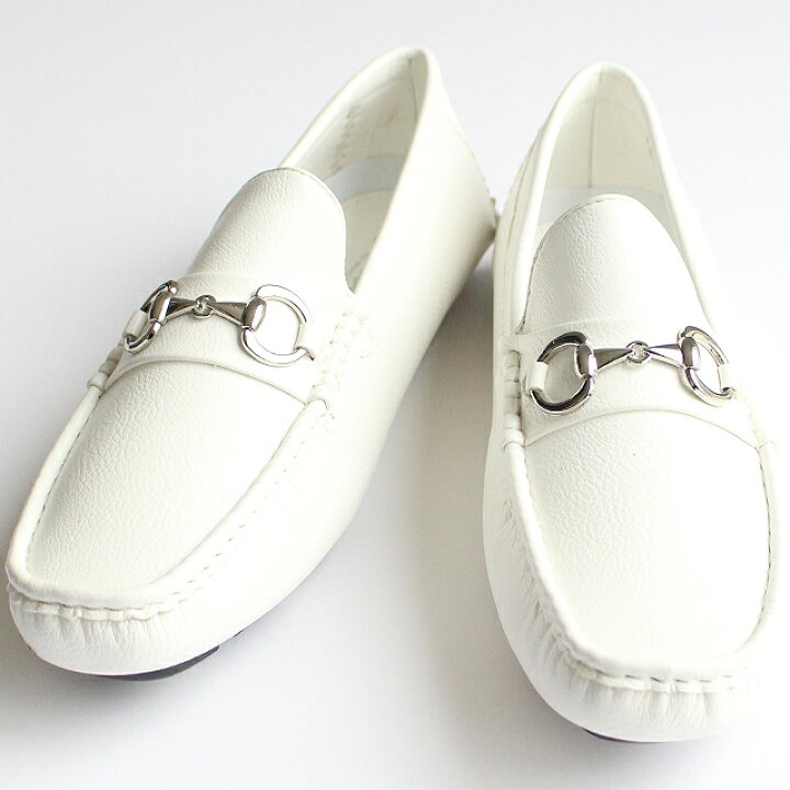 楽天市場】【albino select】モカシン風ビット付きフェイクレザー 