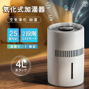 【翌日発送】加湿器 大容量 卓上 4L 気化式加湿器 上から給水 加湿機 ハイブリッド加湿器 花粉 除菌 大範囲加湿 おしゃれ 人気 水漏れしない 2段階風量設定 お手入れ簡単 水量確認可能 清潔 抗菌 コンパクト 安全 UV除菌機能付き加湿器 ハイブリッド加湿器 新生活