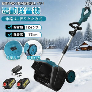 【2025最新登場 】電動除雪機 除雪機 充電式 コードレス除雪機 除雪幅33cm 雪かき 電動 スコップ 家庭用 3.0AH 21V バッテリー 除雪器具 電動除雪スコップ ショベル 雪か 小型除雪機 除雪用品 シ