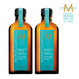 《5%OFF&P5倍》【 送料無料 / ショッパー&ポンプ付き 】《2本セット》MOROCCAN OIL モロッカンオイル トリートメント / 100ml [洗い流さないトリートメント ヘアオイル アウトバス]【正規販売店 メーカー認証】