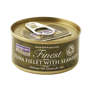 �yFISH4CATS�z�t�B�b�V��4�L���b�g�ʋl�u�c�i���C���vTUNA FILLET WITH SEA WEED �o��(70g)��