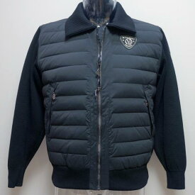 バーニヴァーノ・23 秋冬 AW 新作(M)(L)部分ダウン ニットブルゾン(M)(L)BAW-MBS-4874-09 BARNI VARNO