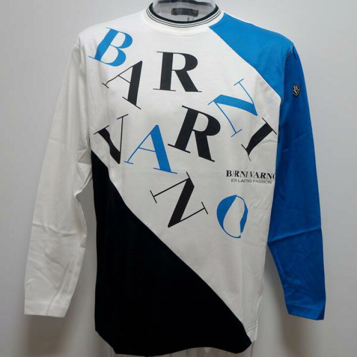 楽天市場】バーニヴァーノ ロゴプリント配色 長袖Tシャツ(LL) 24 春夏 
