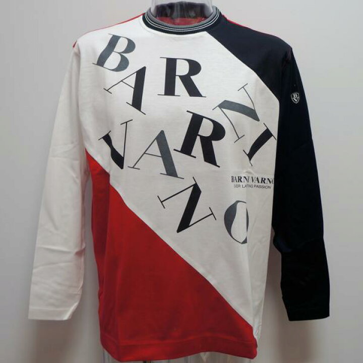 楽天市場】バーニヴァーノ ロゴプリント配色 長袖Tシャツ(3L) 24 春夏 