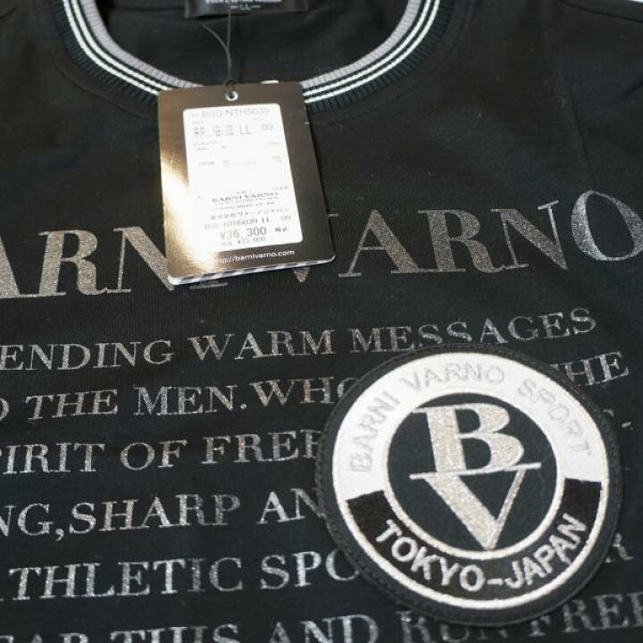 楽天市場】バーニヴァーノ・BVワッペン 配色切り替え 半袖Tシャツ(LL 