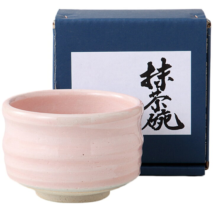 楽天市場】抹茶茶碗 ピンク 桜志野 おしゃれ 筒型 抹茶碗 日本製 陶器 