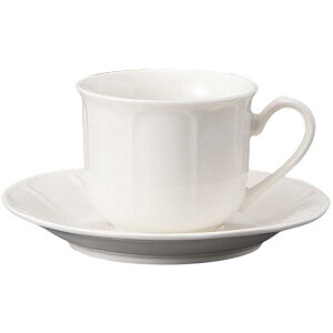 コーヒーカップ コーヒー碗皿 NBロイヤル カップ&ソーサー 磁器 美濃焼 日本製 喫茶店 カフェ レストラン 食器 食洗機可 電子レンジ可 セット おしゃれ かわいい シンプル 白 ホワイト 業務