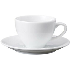 コーヒーカップ 5客 セット Y005 カップ＆ソーサー 磁器 美濃焼 日本製 食洗機対応 電子レンジ対応 カフェ 喫茶店 店舗 来客用 シンプル かわいい おしゃれ 白 ホワイト