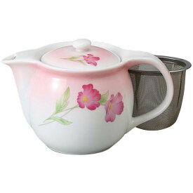 ポット ティーポット 彩花ポット（茶こし付） 陶器 陶磁器 食洗機対応 POT おしゃれ かわいい カフェ 喫茶店 店舗 業務用