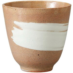 湯呑 寿司湯呑 陶彩の粋湯呑み ハケ目 陶器 美濃焼 日本製 食洗機対応 電子レンジ対応 寿司屋 すし屋 お土産 おみやげ 業務用 大湯呑