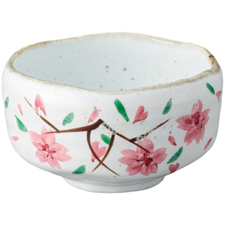 楽天市場】茶道具 抹茶碗 美濃焼 手描桜抹茶碗 日本製 陶器 国産 抹茶 