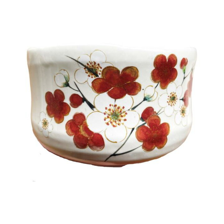 楽天市場】抹茶碗 抹茶茶碗 粉引梅野点抹茶碗 陶器 美濃焼 日本製 食洗 