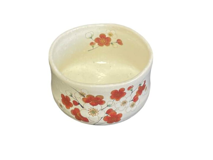 楽天市場】茶道具 抹茶碗 美濃焼 粉引梅野点抹茶碗 日本製 陶器 国産 