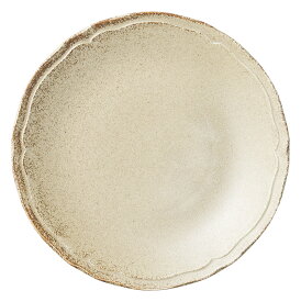 Poire （ポワール） ベージュ プレート 超軽量 丸皿 円形 食器 お皿 美濃焼 日本製 皿 オシャレ 陶器 食洗機対応 レンジ対応