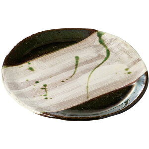 大皿 盛皿 盛り皿 織部掛け分たたら七寸皿 大きな皿 大きい プレート おしゃれ 日本製 美濃焼 食洗機対応 電子レンジ対応