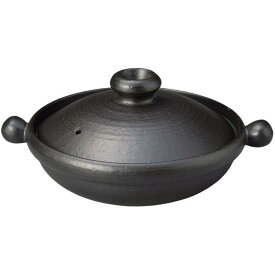 【送料無料】土鍋 洋風土鍋（黒）和洋鍋 直火可 電子レンジ可 萬古焼 日本製 どなべ 鍋 すきやき鍋 おでん鍋 しゃぶしゃぶ鍋 陶器 耐熱 おしゃれ 送料無料（一部地域を除く） ※IH対応ではありません。