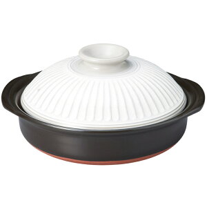 【送料無料】土鍋 菊花 粉引 直火可 電子レンジ可 萬古焼 日本製 どなべ 鍋 すきやき鍋 おでん鍋 しゃぶしゃぶ鍋 陶器 耐熱 おしゃれ 送料無料(一部地域を除く)※IH対応ではありません。