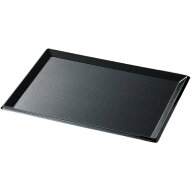 利休盆黒 SL 尺1 トレイ おぼん 漆器 滑らない 滑り止め加工 ノンスリップ加工 和風 業務用 和食器 お盆 …