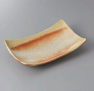 長角皿 焼物皿 春結晶足付9.0 長角皿 焼物皿 皿 プレート 焼き物皿 角皿 魚皿 焼き魚 長い皿 四角皿 おしゃれ 日本製 美濃焼 食洗機対応 電子レンジ対応