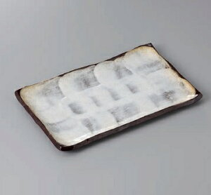 長角皿 焼物皿 備前志野長角7.0皿 皿 プレート 焼き物皿 角皿 魚皿 焼き魚 長い皿 四角皿 おしゃれ 日本製 美濃焼 食洗機対応 電子レンジ対応