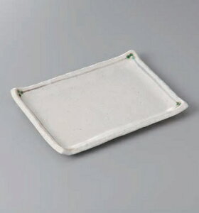 長角皿 焼物皿 みつば7.0 焼物皿 皿 プレート 焼き物皿 角皿 魚皿 焼き魚 長い皿 四角皿 おしゃれ 日本製 美濃焼 食洗機対応 電子レンジ対応