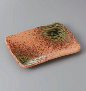 長角皿 焼物皿 オリベ吹木目 焼物皿 皿 プレート 焼き物皿 角皿 魚皿 焼き魚 長い皿 四角皿 おしゃれ 日本製 美濃焼 食洗機対応 電子レンジ対応