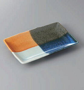 長角皿 焼物皿 モザイク7.0 焼物皿 皿 プレート 焼き物皿 角皿 魚皿 焼き魚 長い皿 四角皿 おしゃれ 日本製 美濃焼 食洗機対応 電子レンジ対応