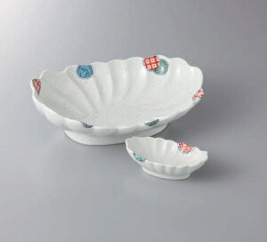 刺身皿 刺身鉢 錦丸紋菊型刺身 千代口 セット 強化磁器 イングレ 和食器 さしみ お造り 料亭 中鉢 刺身 業務用 小料理屋 会席料理 向付 食堂 陶器 日本製 美濃焼