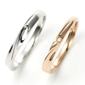 結婚指輪 マリッジリング ペアリング K10 ゴールド 刻印無料 誕生石 LSR0650DPK-WG K10 10K Lovers & Ring True Love ゴールド ペアリング ペア指輪 マリッジリング プロポーズ ピンクゴールド ホワイトゴールド 送料無料 2本セット