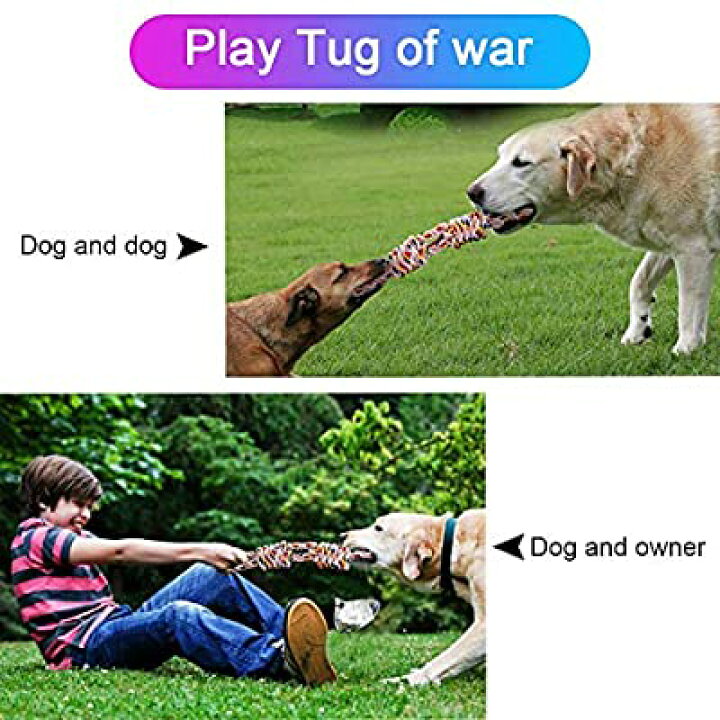 国産 犬おもちゃ 犬用噛むおもちゃ玩具 犬ロープおもちゃ 中型犬 大型犬 ペット用 丈夫 天然コットン ストレス解消 運動不足解消 耐久性 清潔 歯磨き Chandigarhdaily Com
