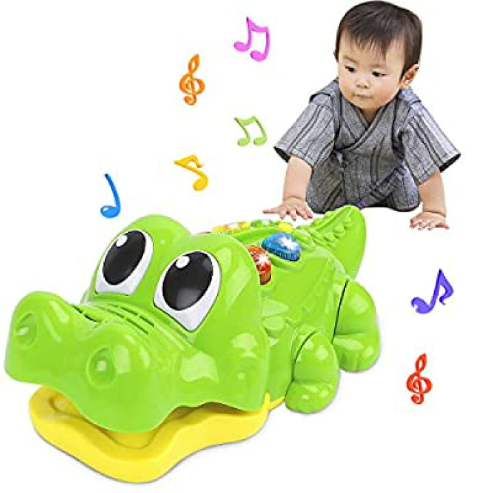 楽天市場 Nueplay クロコダイル ミュージカル おもちゃ 赤ちゃんおもちゃ 音楽おもちゃ 音と光と 手遊びいっぱい 知育玩具 子供向け ベビー おもちゃ 男の子 女の子 乳児 幼児オモチャ 早期開発 指先訓練 触感ゲーム 子供の誕生日ギフト 祝いプレゼント Alenstore