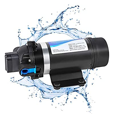 NEWTRY 高圧ポンプ 給水 排水ポンプ ダイヤフラムポンプ 電動ウォーターポンプ 最大揚程110m 160PSI 最大吐出量6-7L/min 低騒音 車用 家庭用 50HZ(110V/7L)