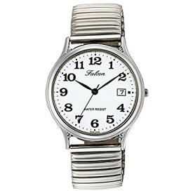 [シチズン Q&Q] 腕時計 アナログ 防水 日付 メタルバンド D014-204 メンズ ホワイト