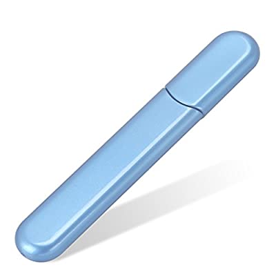 NF-Blue : Midenso Midensoネイルファイル 爪やすり 爪磨き 買い取り クリスタルダイヤモンドサロン ケース付き 天然爪アクリル爪汎用 美品