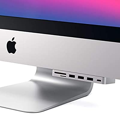 ST-TCIMHS : Satechi アルミニウム Type-C クランプハブ Pro シルバー USB-C データポート Pro対応 SDカードリーダー 40％OFFの激安セール Micro USB 2019 iMacには装着でき iMacとiMac 3 2021 2017 ブランド品