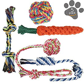 犬ロープおもちゃ 犬おもちゃ 犬用玩具 噛むおもちゃ ペット用 コットン ストレス解消 丈夫 耐久性 清潔 歯磨き 小/中型犬に適用